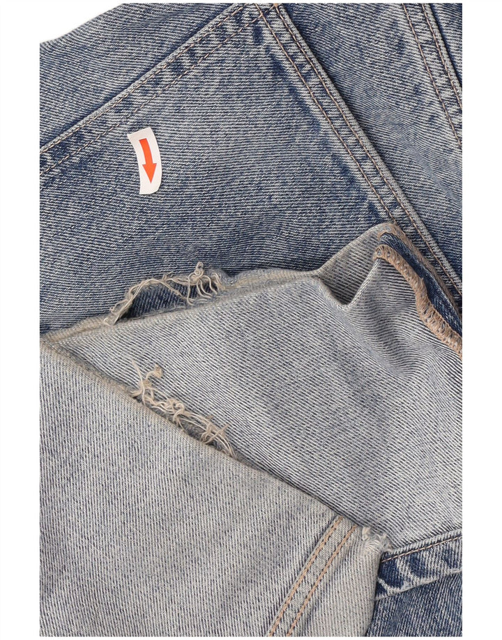 Zara Jeans Rectos De Tiro Alto Para Mujer EU 40 Medium W30 L27 Azul