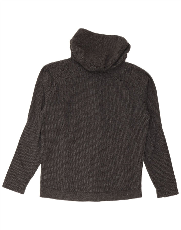 PUMA Italia Graphic Zip Sudadera con capucha para hombre, talla pequeña, algodón gris