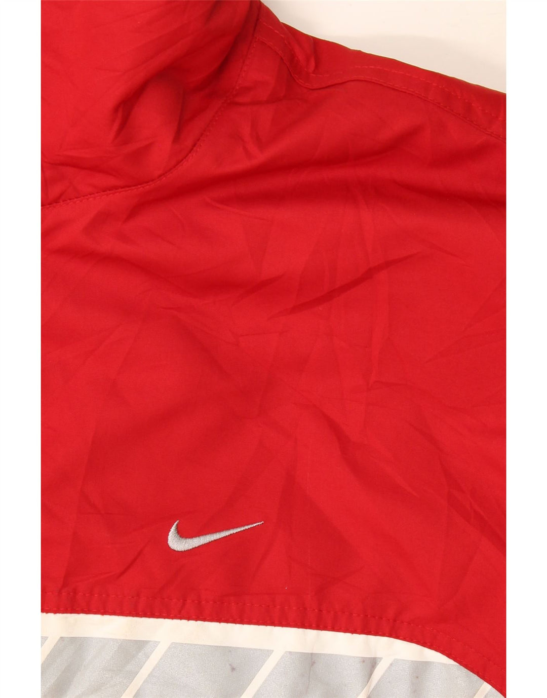 Nike Chaqueta cortavientos para hombre UK 44 2XL Rojo Colorblock Poliéster
