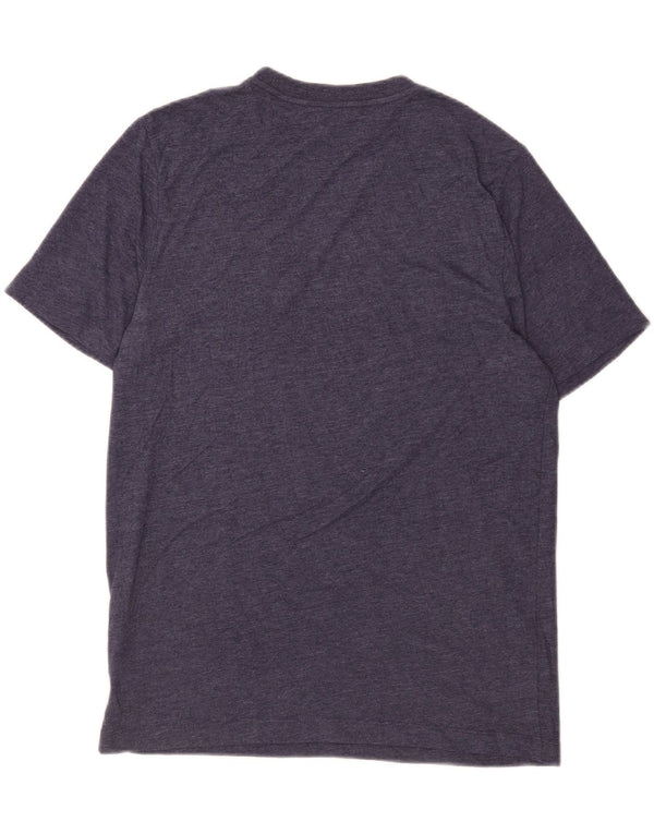 Puma Camiseta gráfica para hombre Top mediano de algodón moteado en azul marino