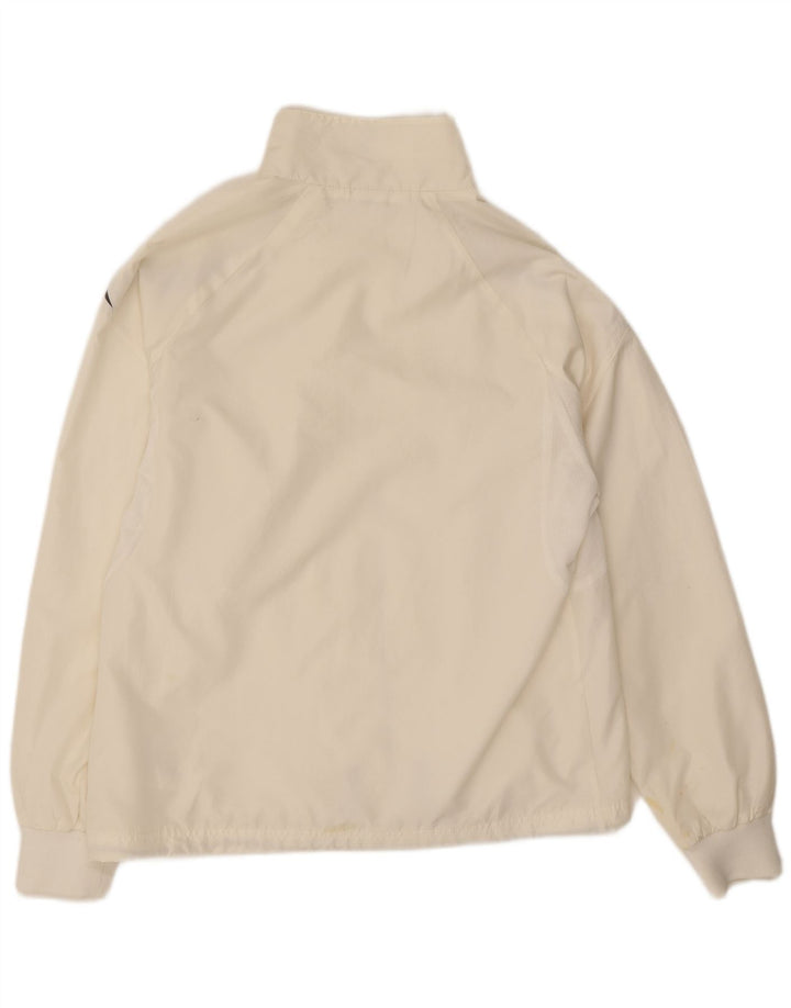 Reebok - Chaqueta de chándal para hombre, talla pequeña, color blanco, poliéster