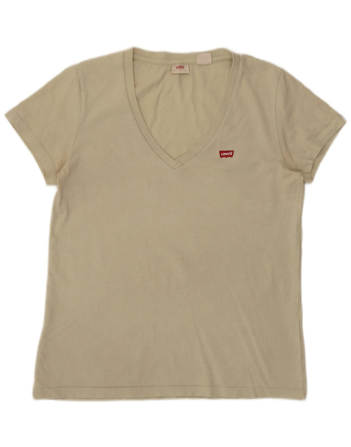 Levi's Camiseta para mujer Top UK 10 Small Beige