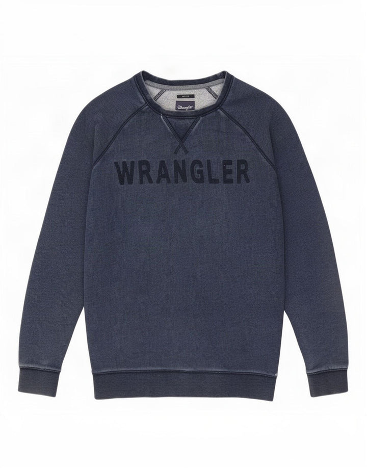 Wrangler Sudadera con gráfico para hombre Jumper Large Azul marino Algodón
