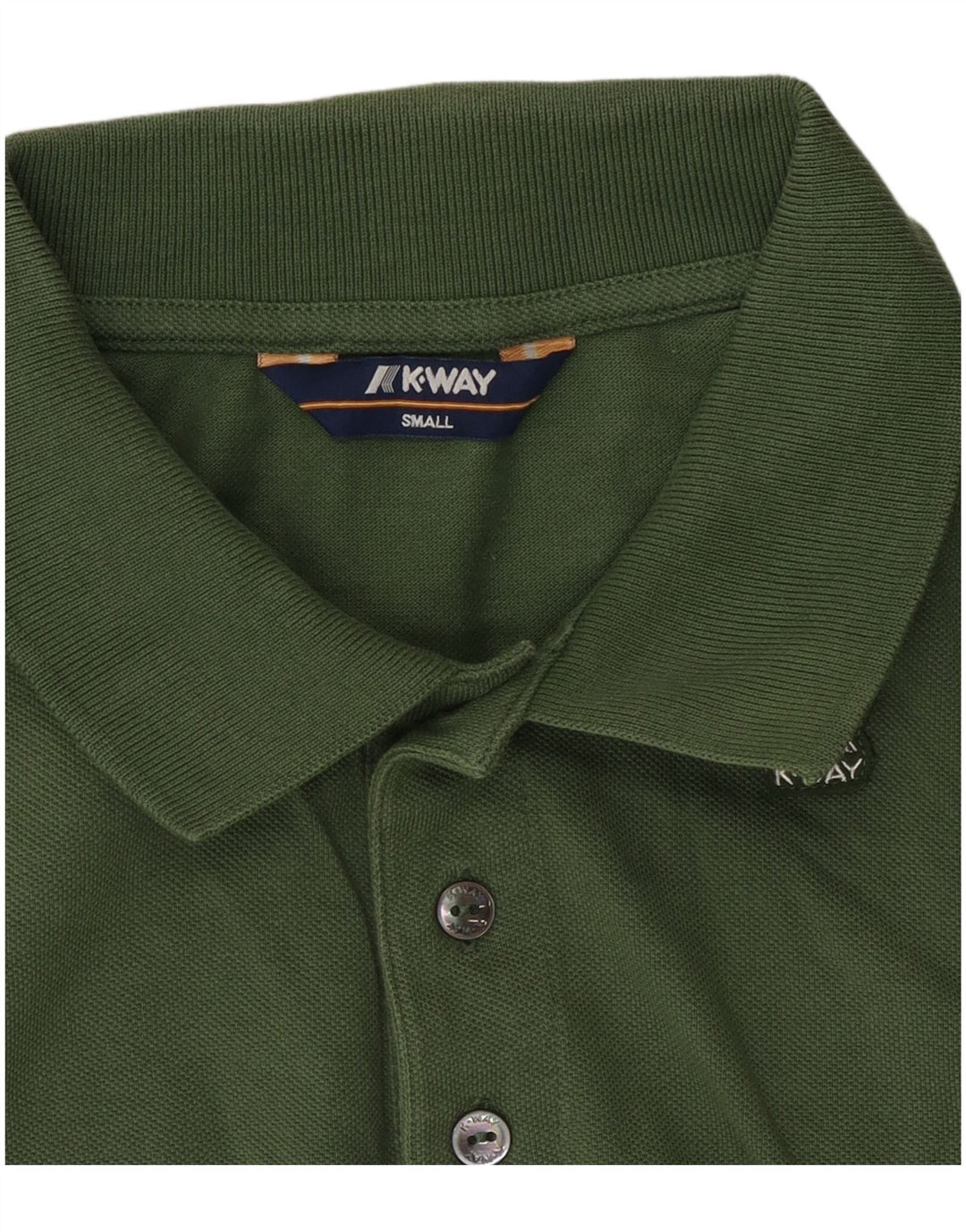 K-Way Polo para hombre pequeño caqui