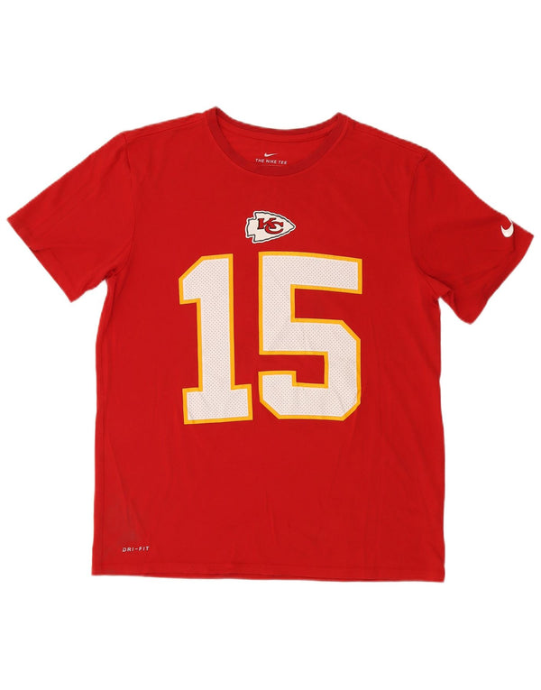 Nike Kansas City Chiefs - Camiseta gráfica para hombre, talla grande, algodón rojo