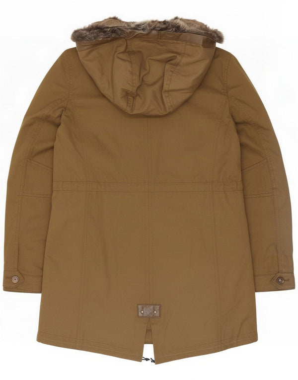 Chaqueta Parka con capucha Massimo Dutti para mujer UK 44 Algodón Verde Medio