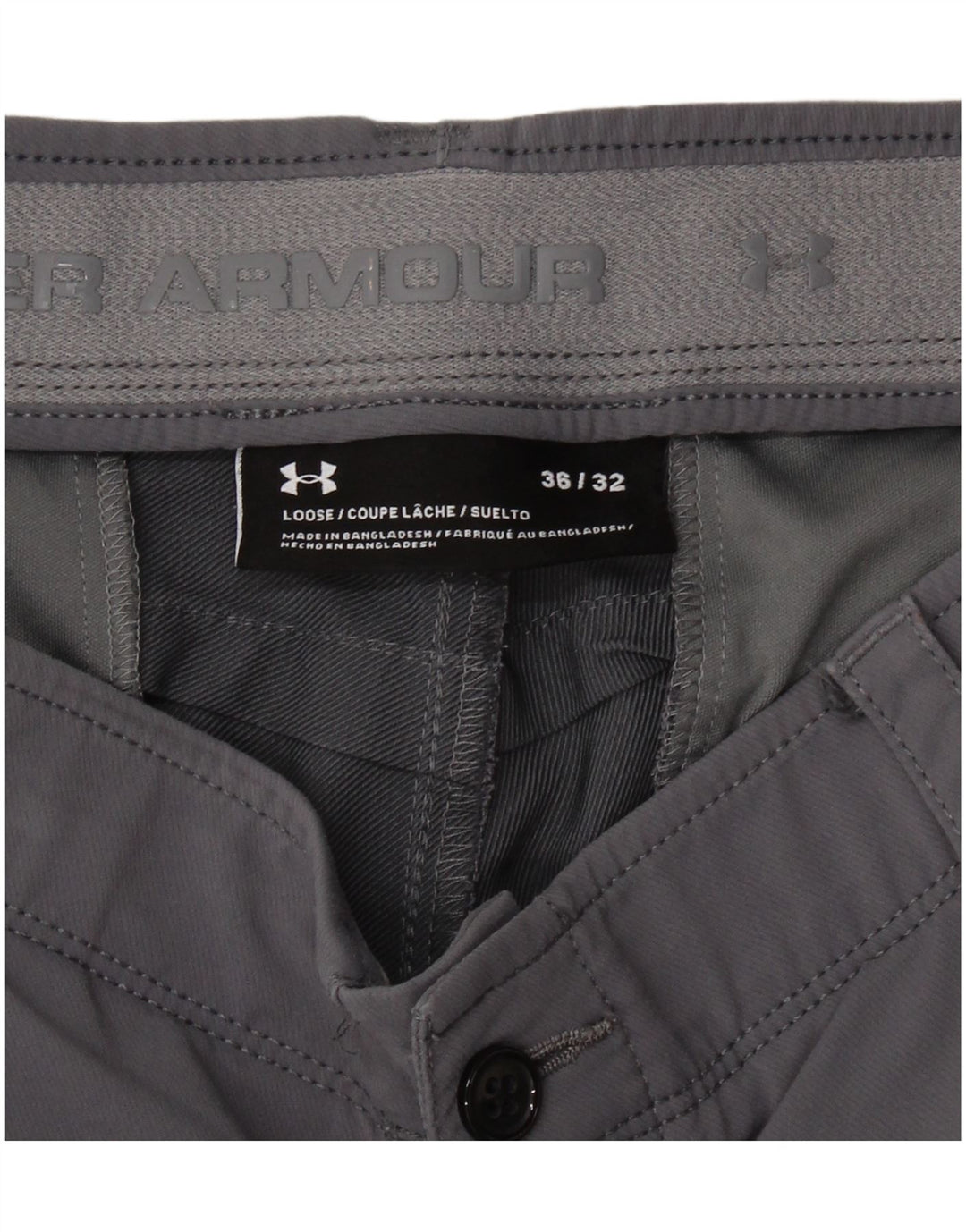 UNDER ARMOUR Pantalón chino ajustado para hombre W36 L32 Gris