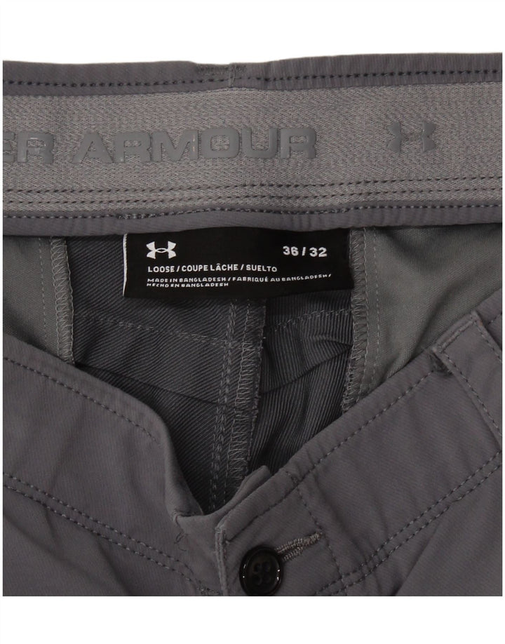 UNDER ARMOUR Pantalón chino ajustado para hombre W36 L32 Gris