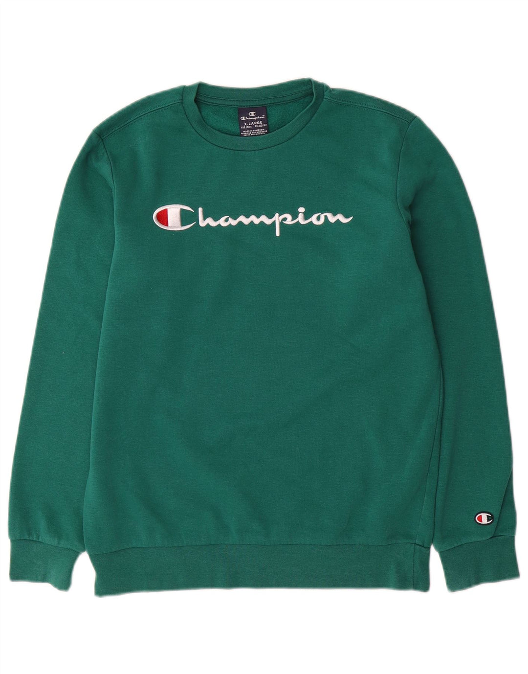 Champion Sudadera con gráfico para niños 13-14 años XL Verde
