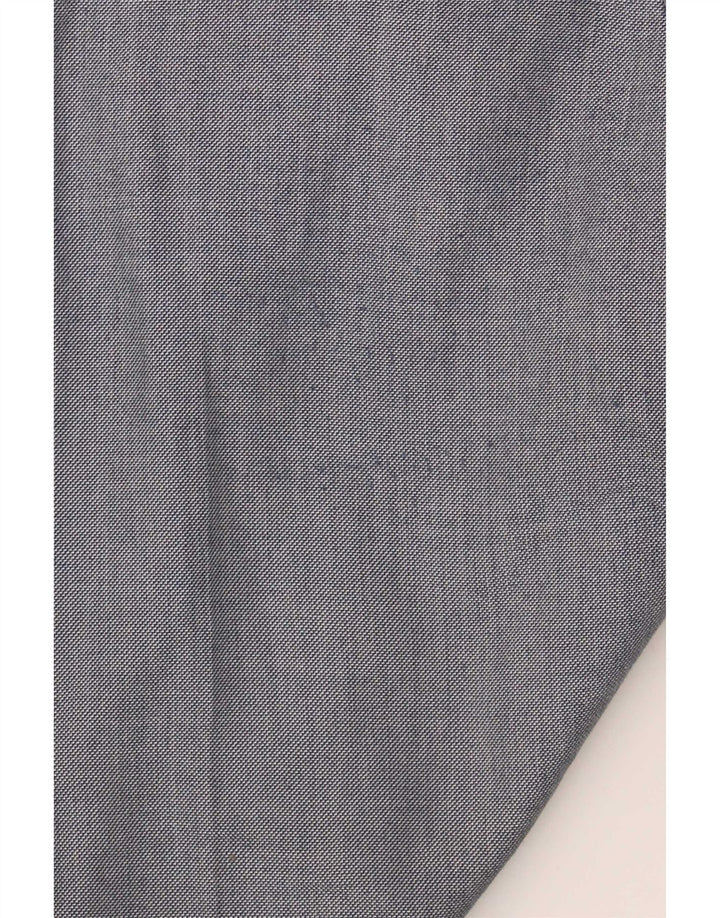Marks & Spencer Pantalón de traje recto para hombre W38 L29 Poliéster azul