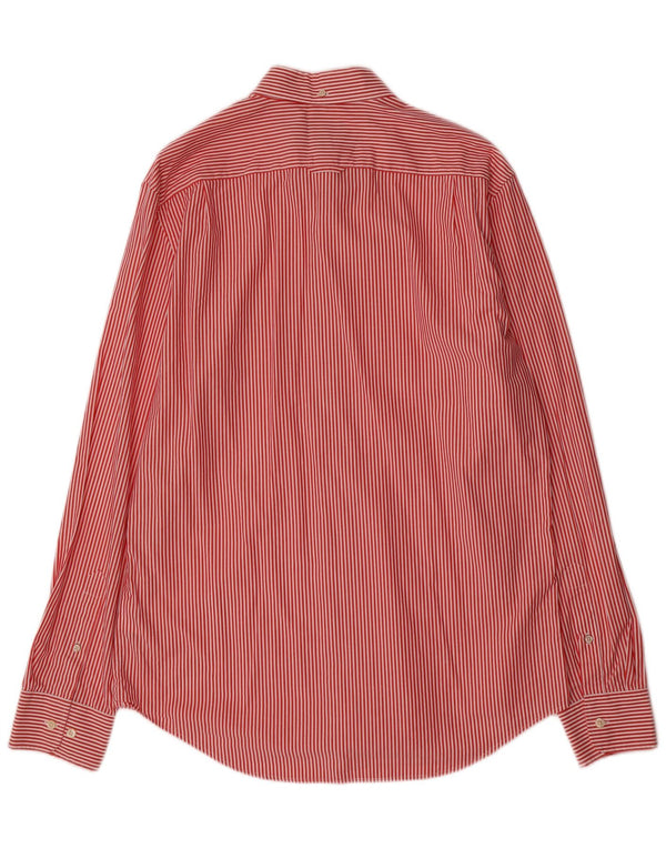 GANT Camisa Grande De Algodón A Rayas Rojas Para Hombre