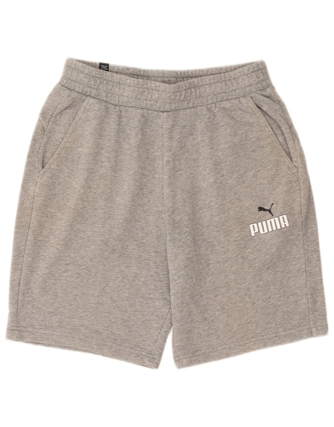 Pantalones cortos deportivos Puma para hombre de algodón gris medio