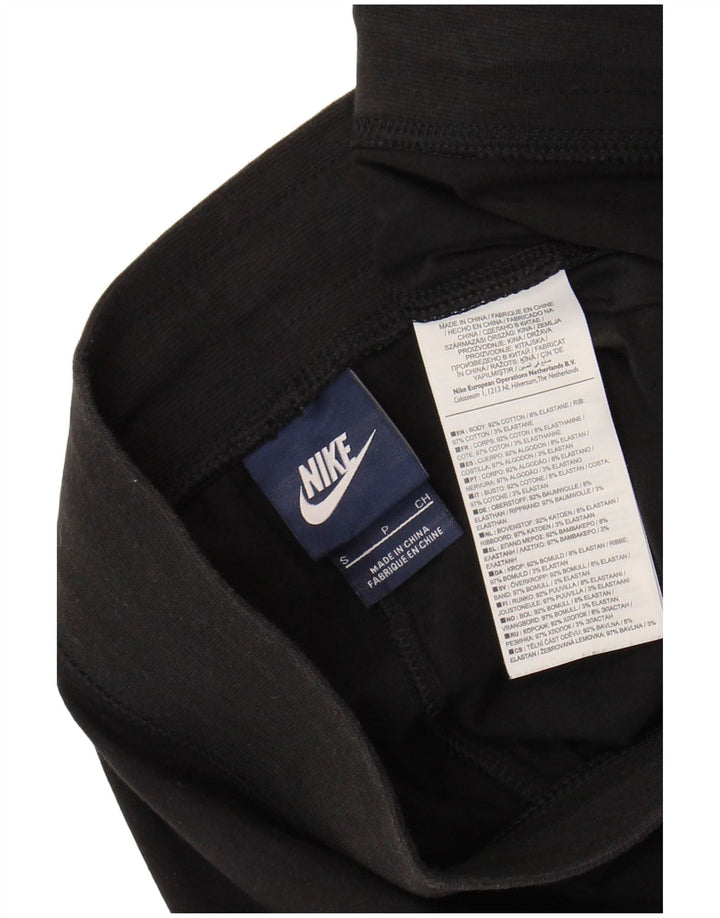 NIKE Pantalones cortos deportivos para mujer UK 10 Small Black Cotton