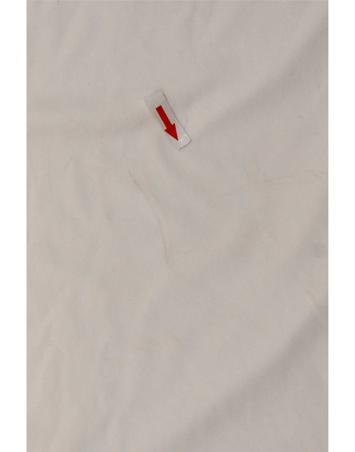 Nike Camiseta gráfica para hombre UK 39/40 Medium Blanco Colorblock Poliéster
