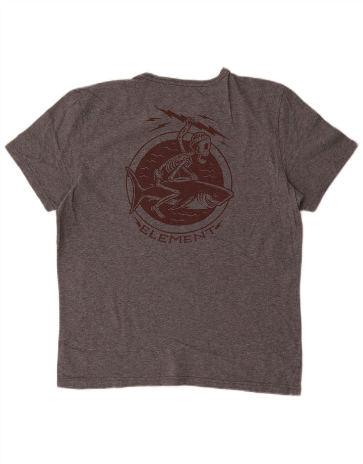 Element - Camiseta gráfica para hombre, talla pequeña, gris