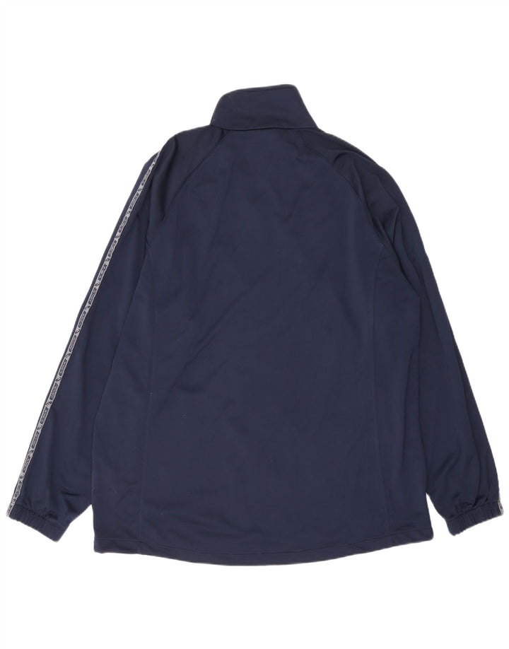 Asics Hombre Graphic Chándal Top Chaqueta XL Azul Marino Poliéster