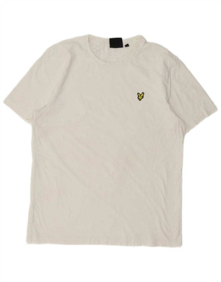 Lyle & Scott - Camiseta para hombre, talla grande, color blanco