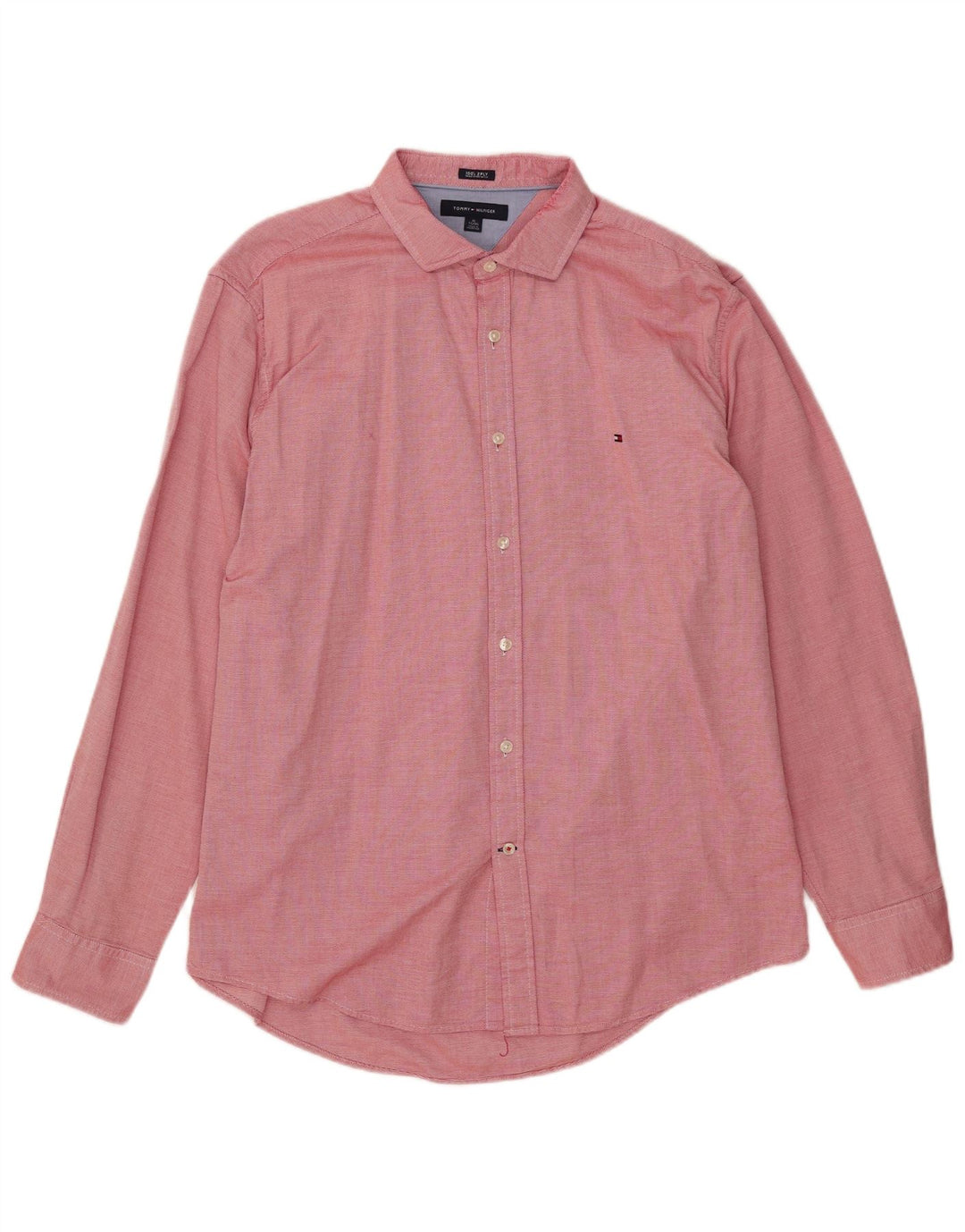 Camisa Tommy Hilfiger Hombre XL Algodón Rojo