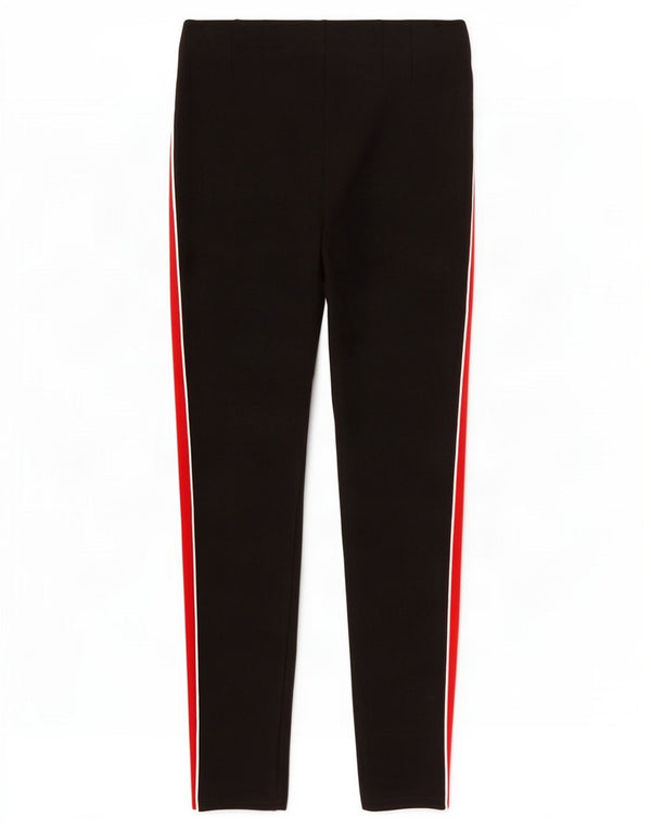 Zara Mujer Trafaluc Leggings UK 40 Medium Negro Colorblock Viscosa
