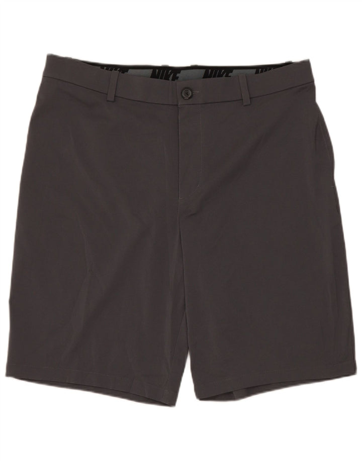 Pantalones cortos chinos Nike para hombre W36 poliéster gris grande