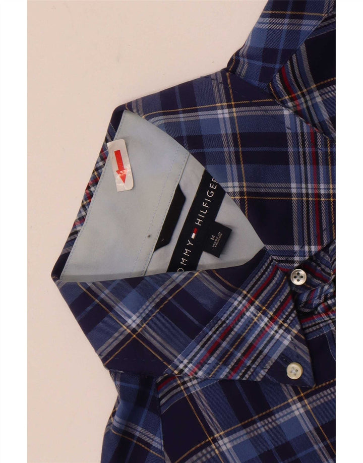 Camisa Tommy Hilfiger Hombre Algodón Azul Medio A Cuadros