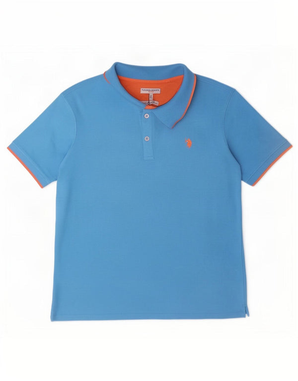 Asociación de Polo de EE. UU. Polo Hombre 3XL Algodón Azul