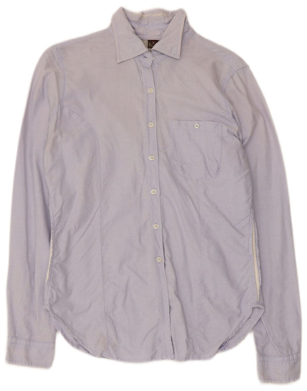 Napapijri Camisa para mujer UK 40 Small Azul Algodón