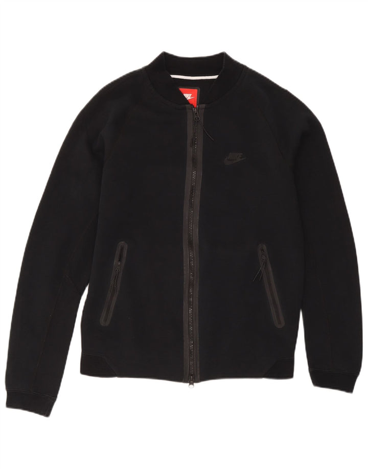 Nike - Chaqueta de chándal para hombre, talla pequeña, algodón negro
