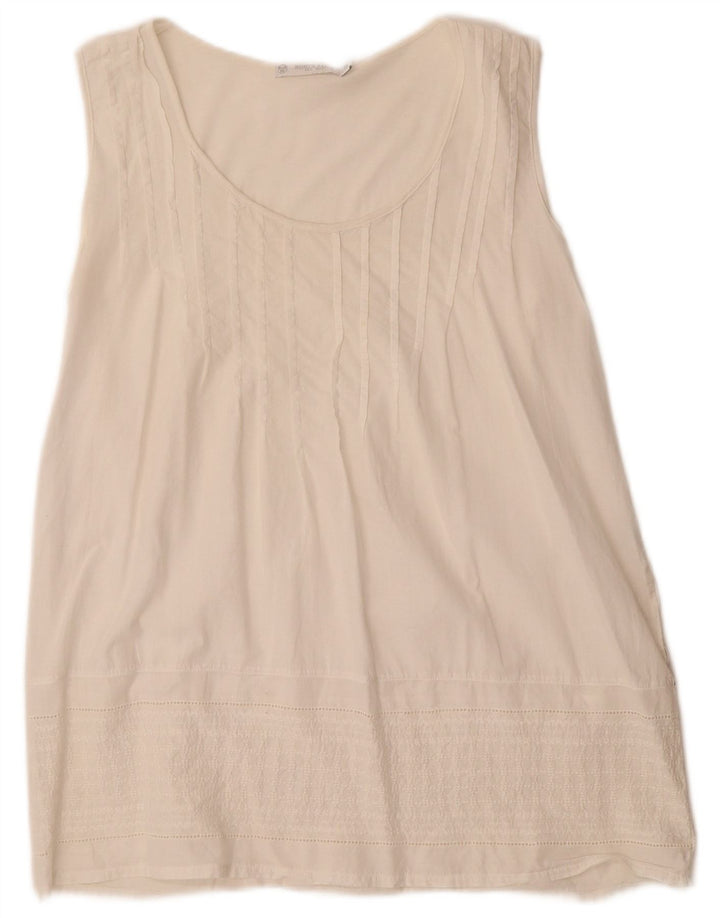 North Sails Blusa sin mangas para mujer UK 40 Small White