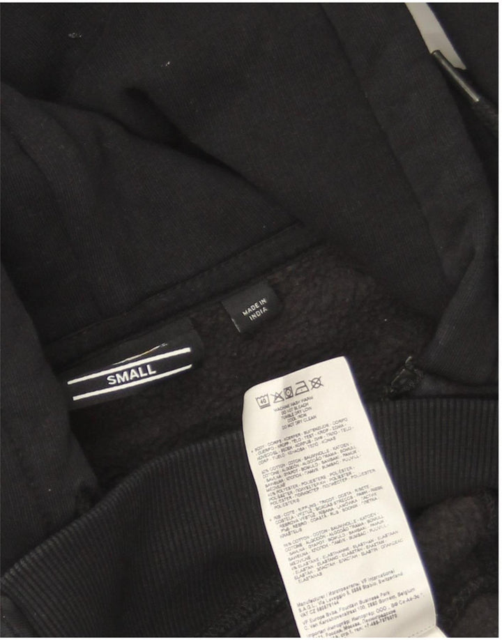 Dickies - Sudadera con capucha y cremallera para hombre, talla pequeña, algodón negro