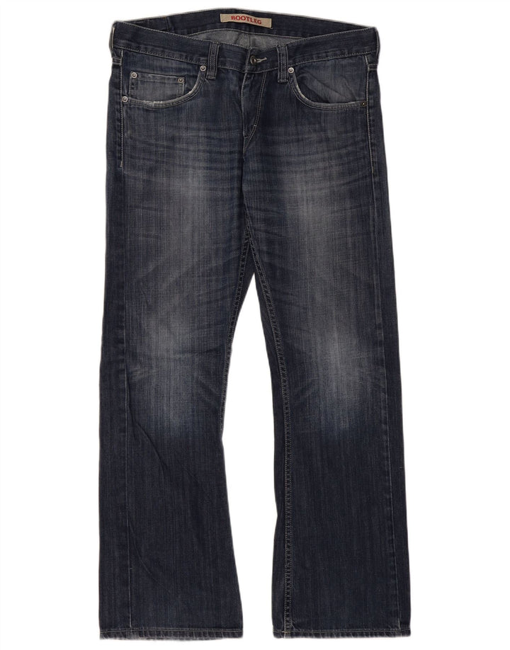 Mustang Jeans Bootcut Mujer W35 L32 Algodón Azul Marino
