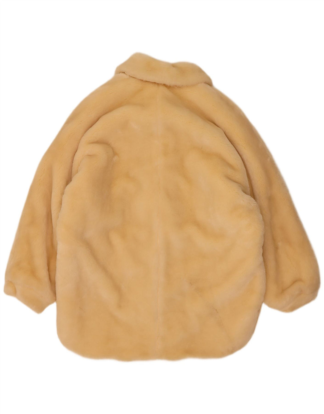 Vintage mujer oversize abrigo de piel sintética EU 40 Medio Beige Modacryl
