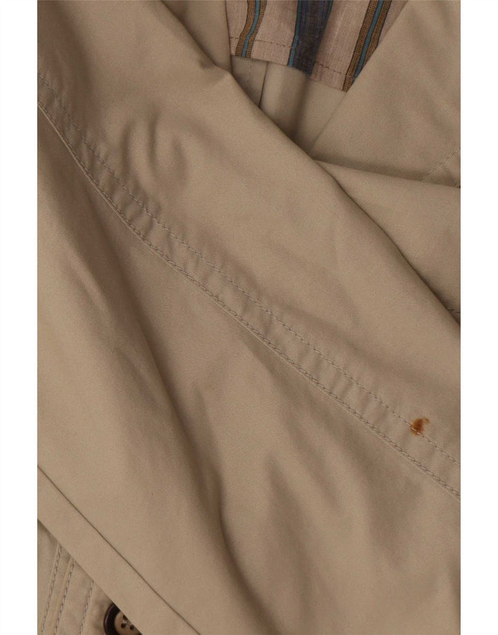 Vintage hombres chaqueta utilitaria Reino Unido 40 algodón beige grande