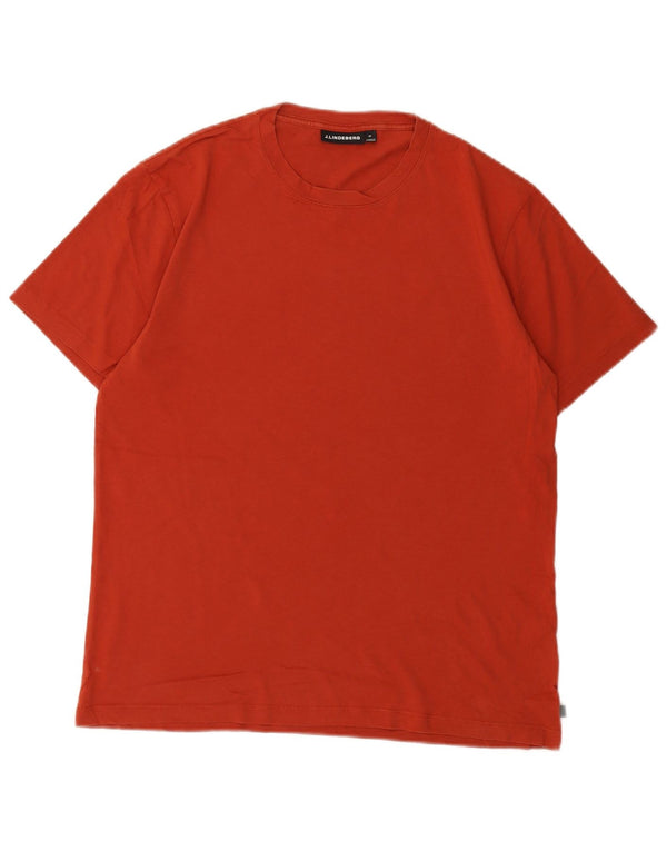 J.Lindeberg Camiseta Hombre Top Medium Naranja Algodón