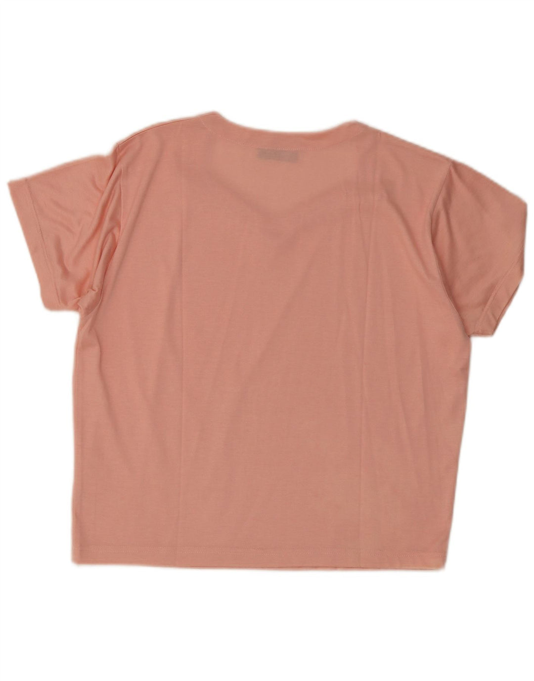 Vintage camiseta de mujer Top UK 14 Viscosa rosa mediana