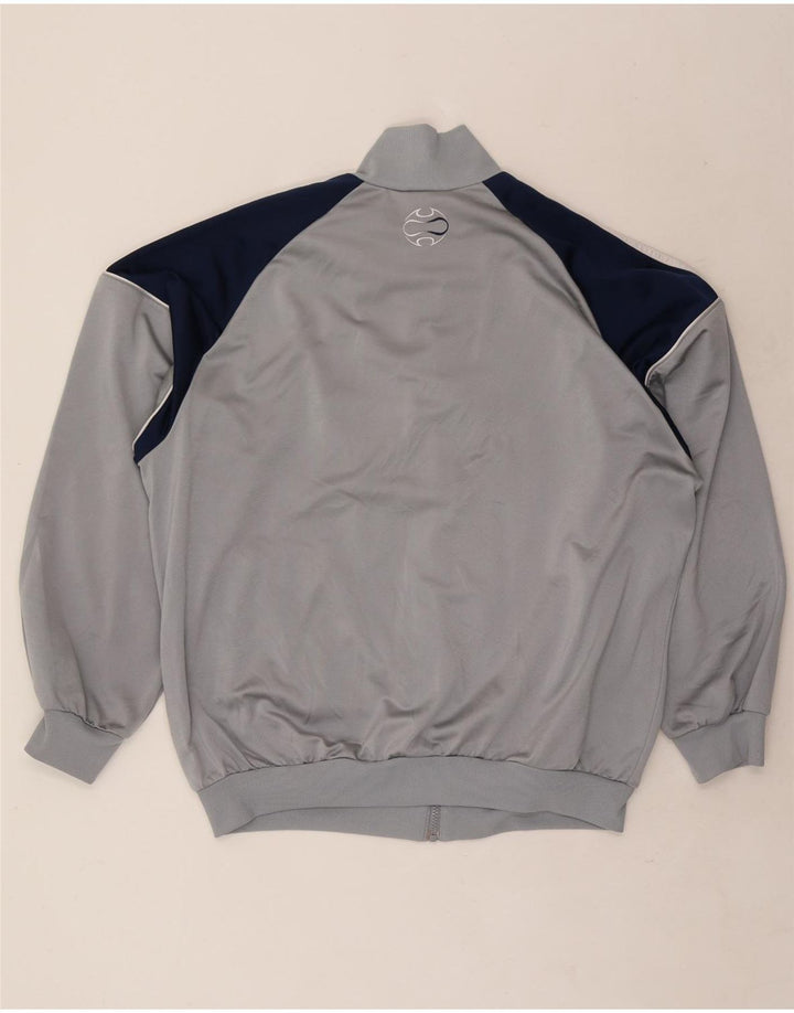 Adidas Hombre Chándal Top Chaqueta XL Gris Colorblock