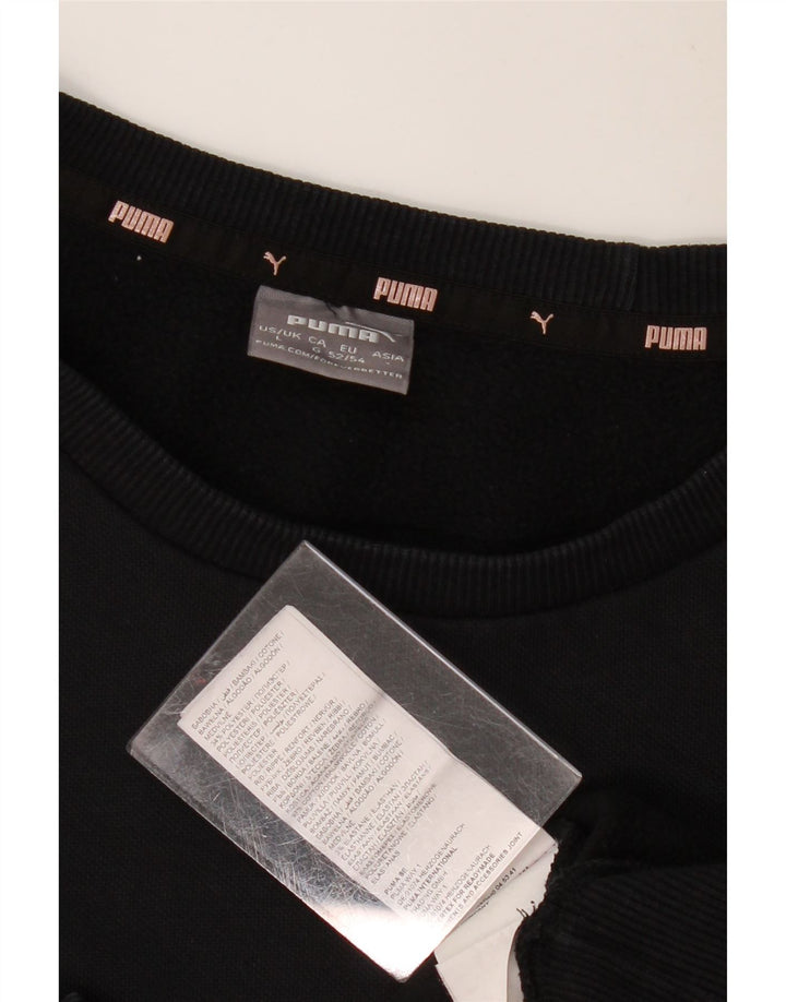 Puma Sudadera Gráfica para Hombre Jersey Grande De Algodón Negro