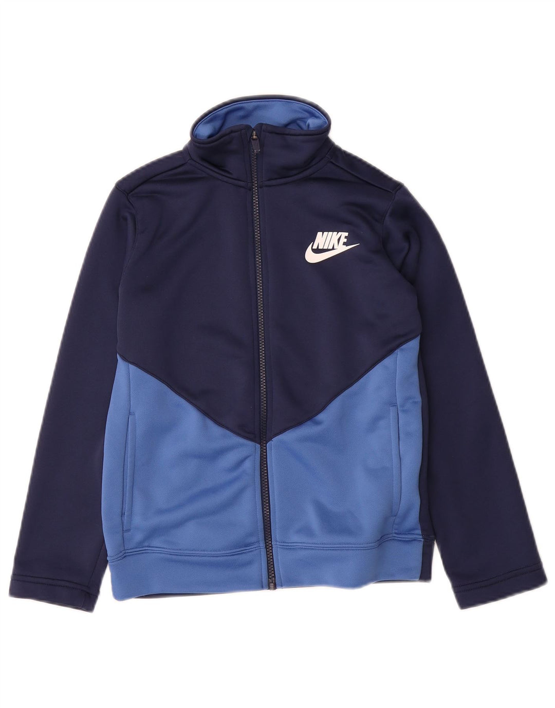 NIKE - Chaqueta de chándal para niños, 8-9 años, pequeña, color azul marino