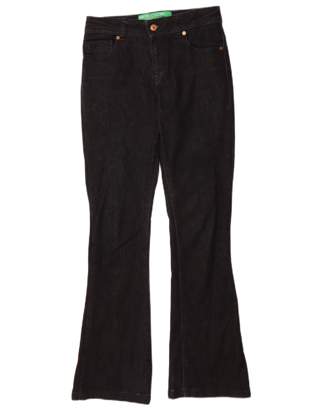 Vaqueros Bootcut Mujer Benetton W27 L30 Azul Marino Algodón