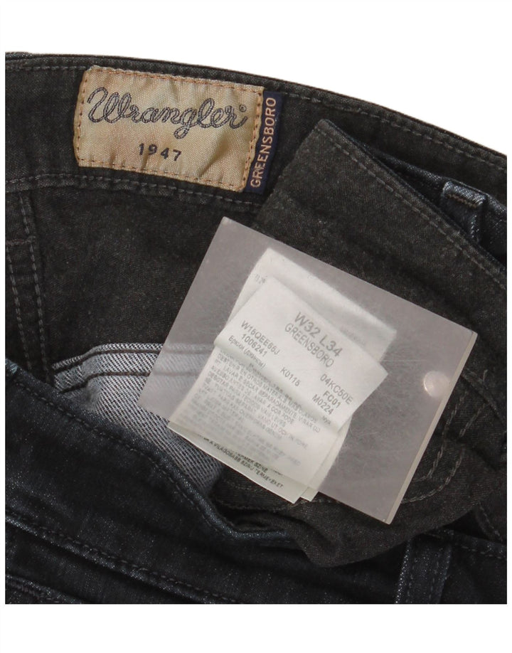 Wrangler Vaqueros rectos para hombre W32 L28 Algodón negro