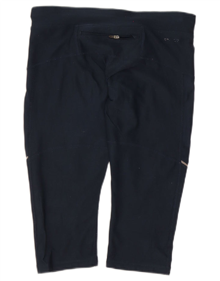 Nike Dri Fit Capri Leggings para mujer UK 10 Small Azul marino Poliéster