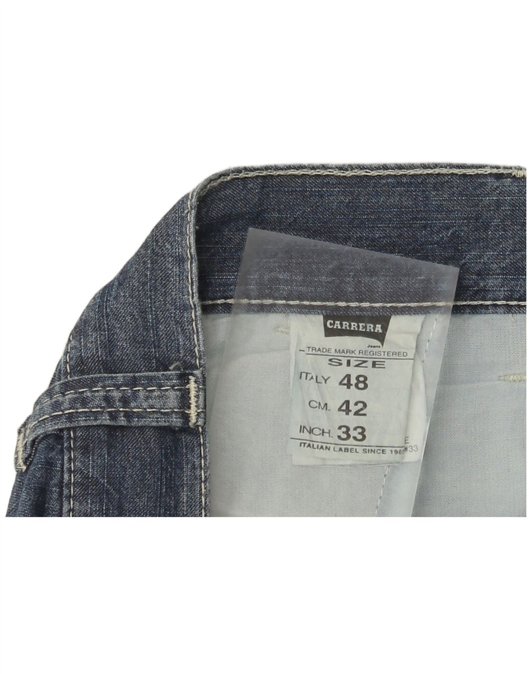 Pantalones cortos de mezclilla para hombre Carrera IT 48 Medium W33 Algodón azul