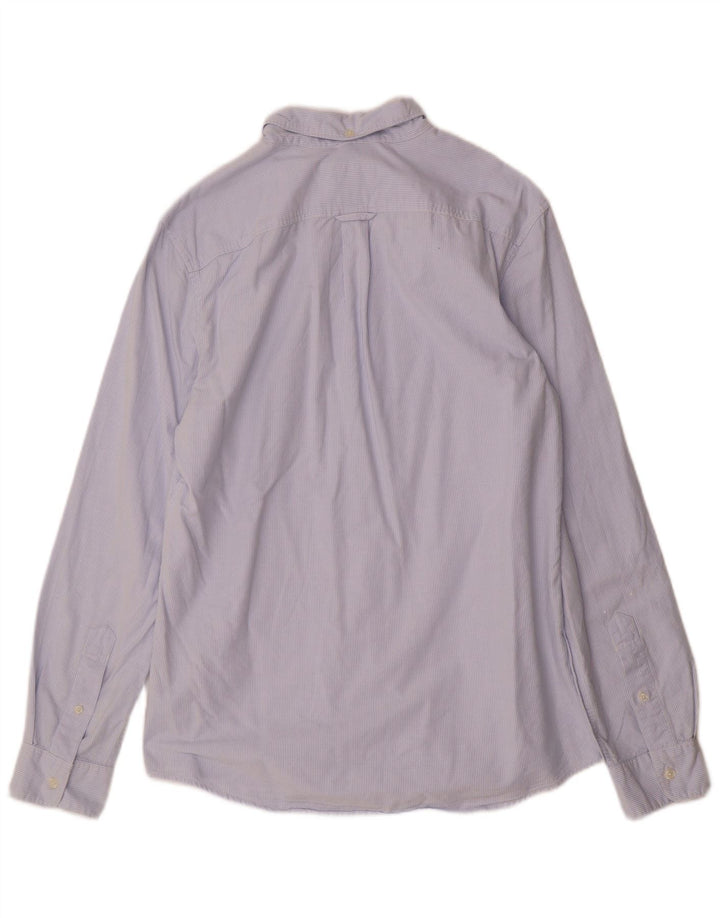 Camisa Jack Wills Hombre De Corte Clásico De Algodón A Rayas Azul Medio