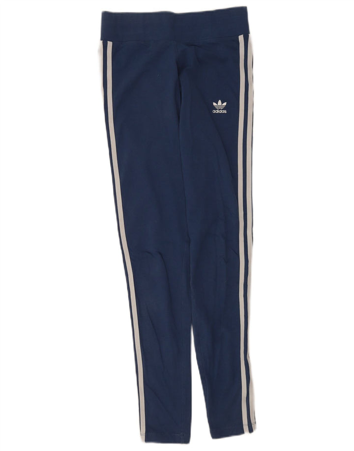 Adidas Leggings para mujer Reino Unido 10 Pequeño Azul Marino Algodón