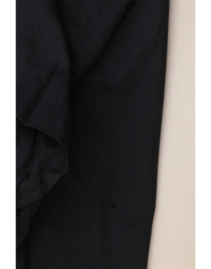 Vintage hombres gabardina Reino Unido 42 XL poliéster azul marino