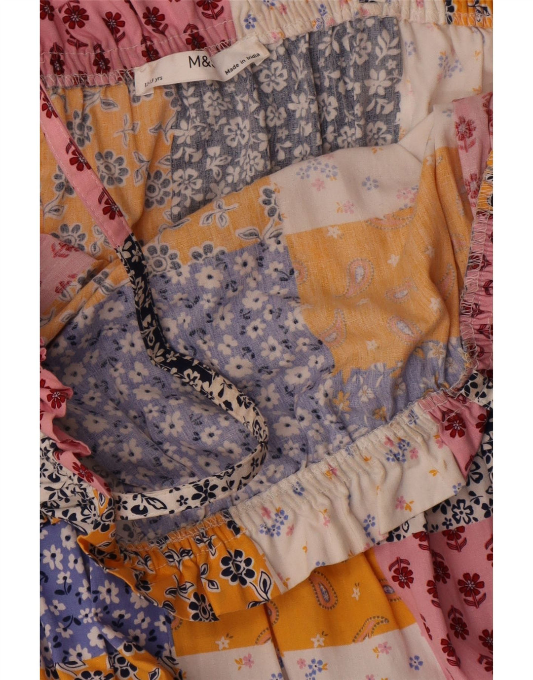 Marks & Spencer Vestido de tirantes para niña 12-13 años Algodón patchwork multicolor