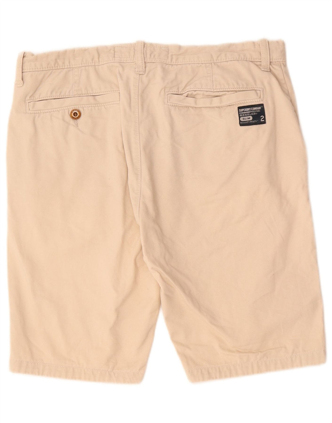 Superdry Chinos Cortos Para Hombre Grande W34 Algodón Beige