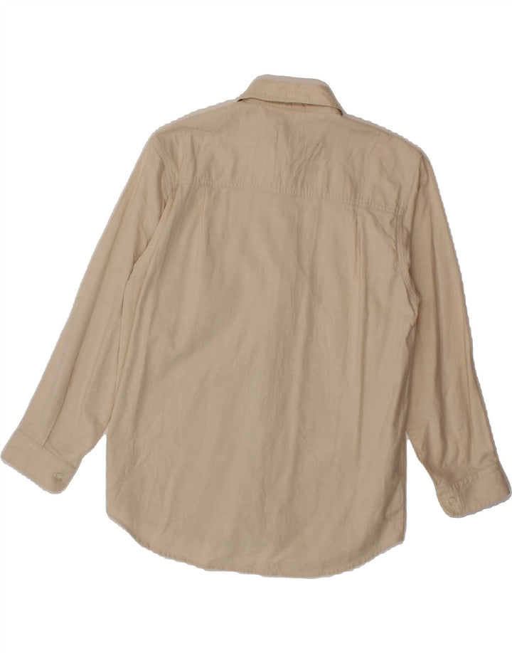TRUSSARDI JUNIOR Boys Shirt 10-11 Years Beige Cotton Vintage Trussardi Junior and Second-Hand Trussardi Junior from Messina Hembry 