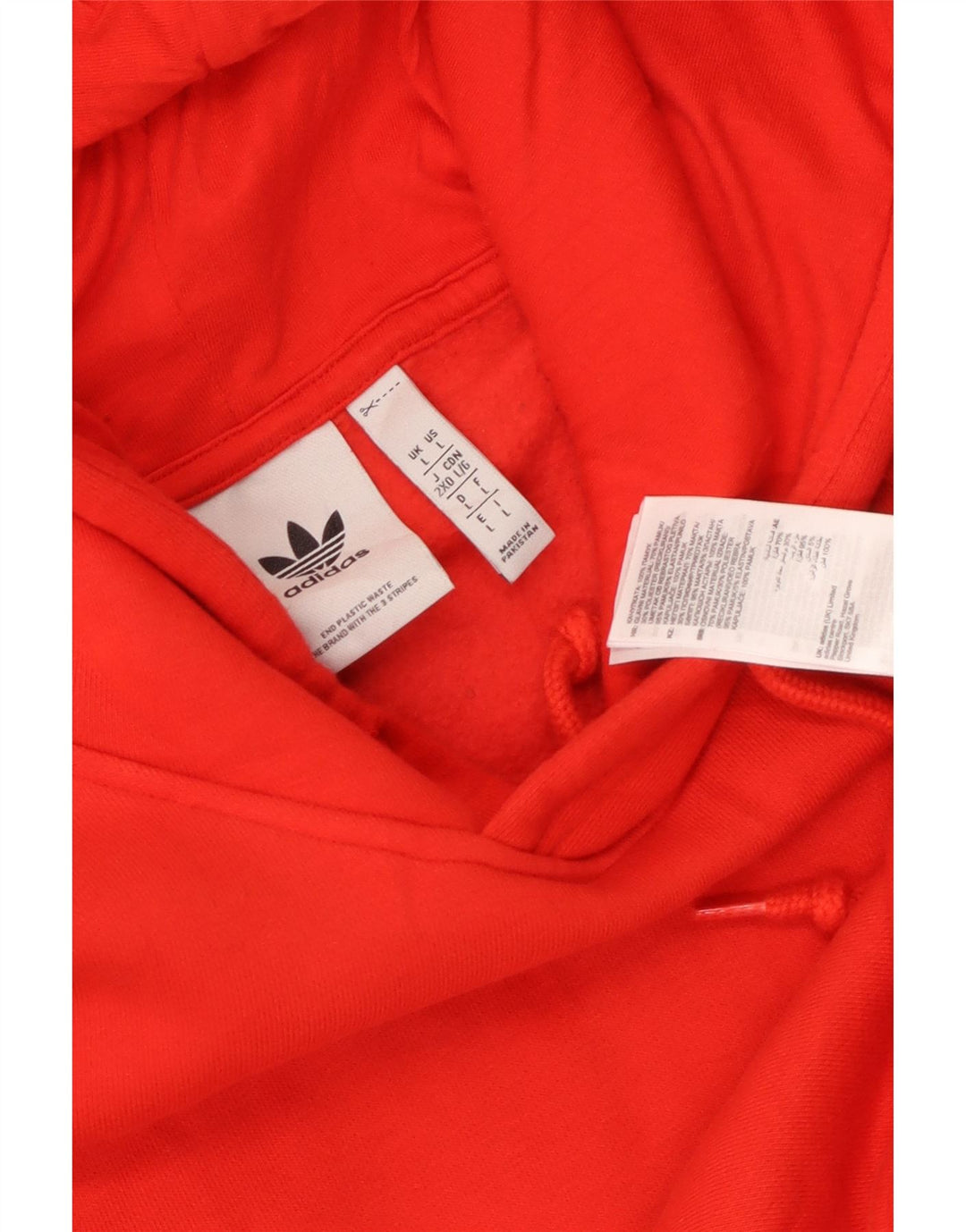 Adidas Hombre Sudadera Con Capucha Jumper Grande Rojo Algodón