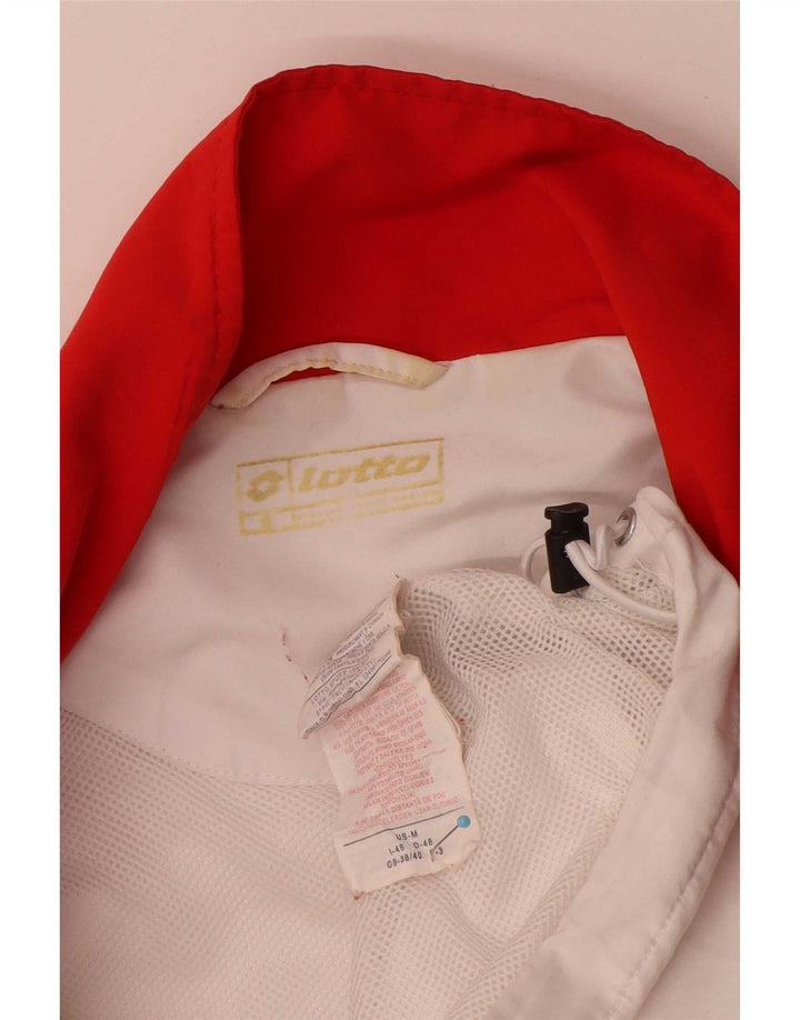 Lotto Chaqueta de Chándal para Hombre UK 38/40 Medium Blanco Colorblock Poliéster